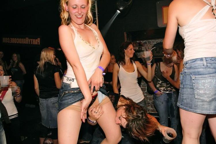 19P wild teens fuck onstage in a madcap orgy inside club