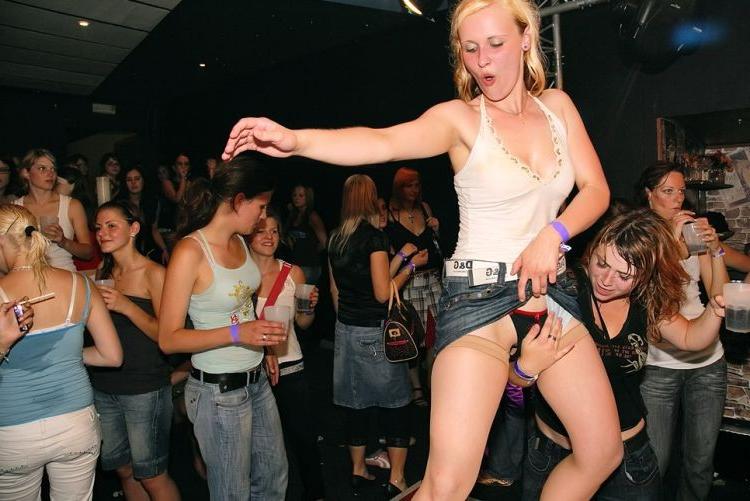 19P wild teens fuck onstage in a madcap orgy inside club