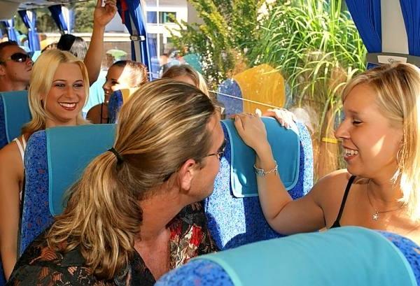16P wild orgy on a bus as it drives on freeway