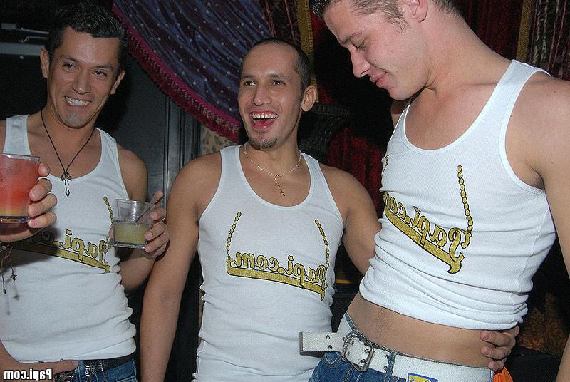 13P Check out these hot gay papis at this club they are off da chain
