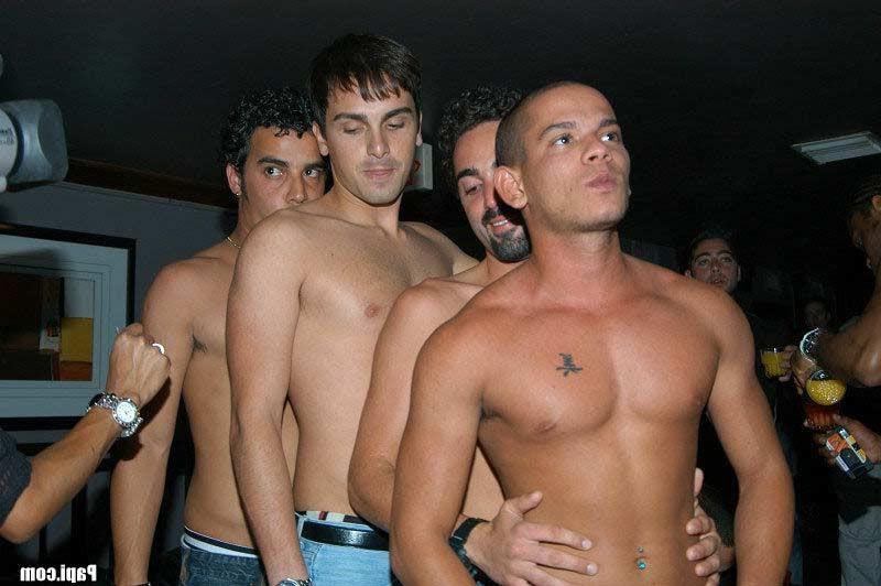 15P Crazy club party gets out of hand when these studs rip their clothes off