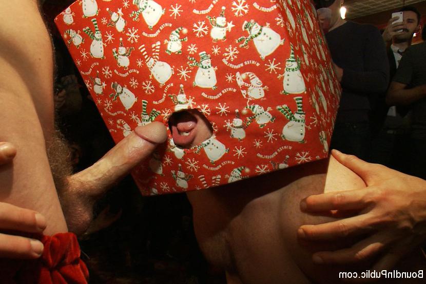 15P Brian Bonds gets gang banged and bukkake during an Xmas party.