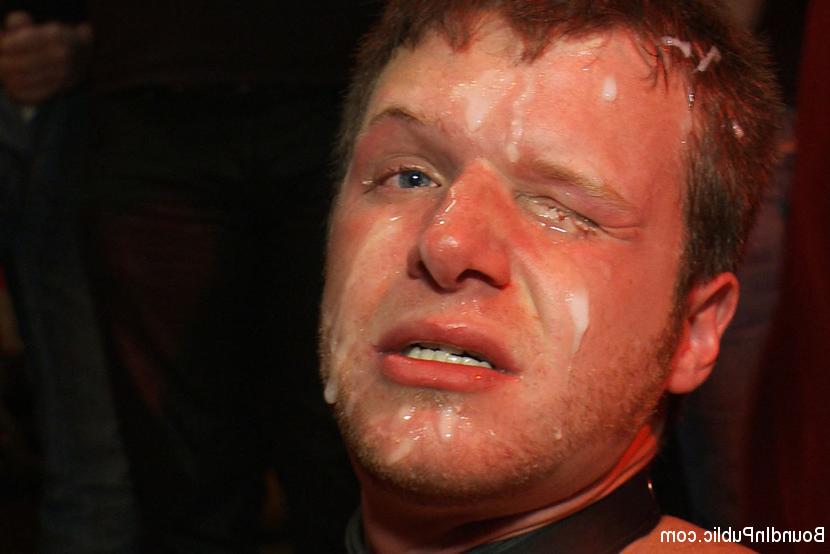 15P Brian Bonds gets gang banged and bukkake during an Xmas party.