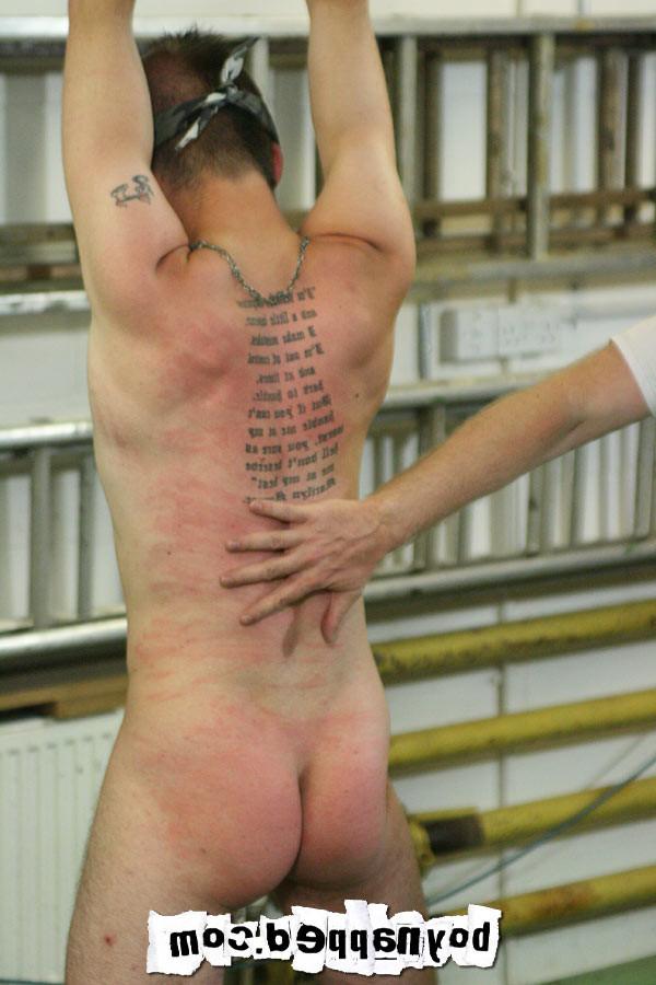 15P Kieron Knight takes a real hard whipping/flogging from Boynapped Director, Sebas