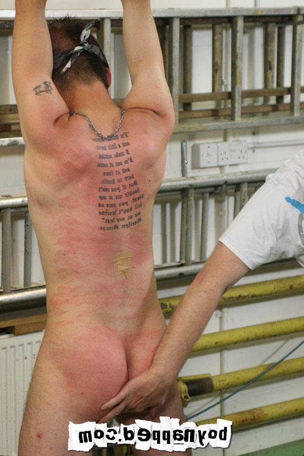 15P Kieron Knight takes a real hard whipping/flogging from Boynapped Director, Sebas