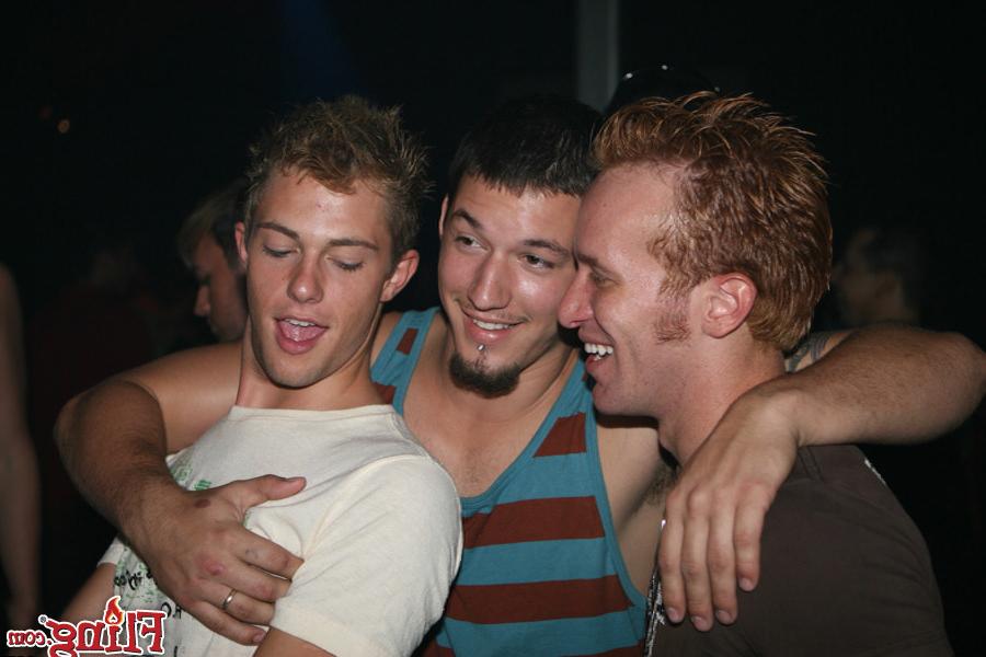 14P Check out this hot circle of horny guys hooking up at the club for some amazing 