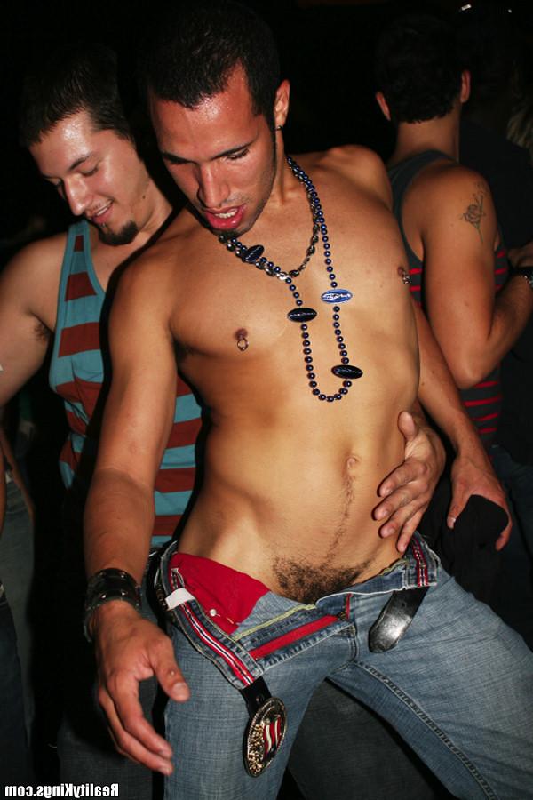 4P Tristan and friends get down anal style in these hot gay orgy club sex pics