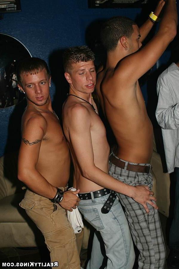 12P Hot horny boys get some juicy cock in the asses by some latino boys in the club