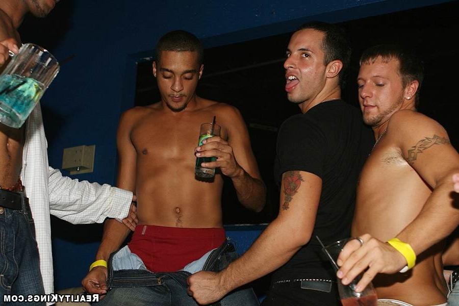 12P Hot horny boys get some juicy cock in the asses by some latino boys in the club