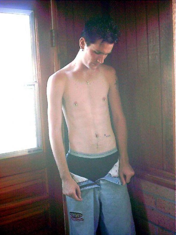 16P tender dude show his innocent naked body first time