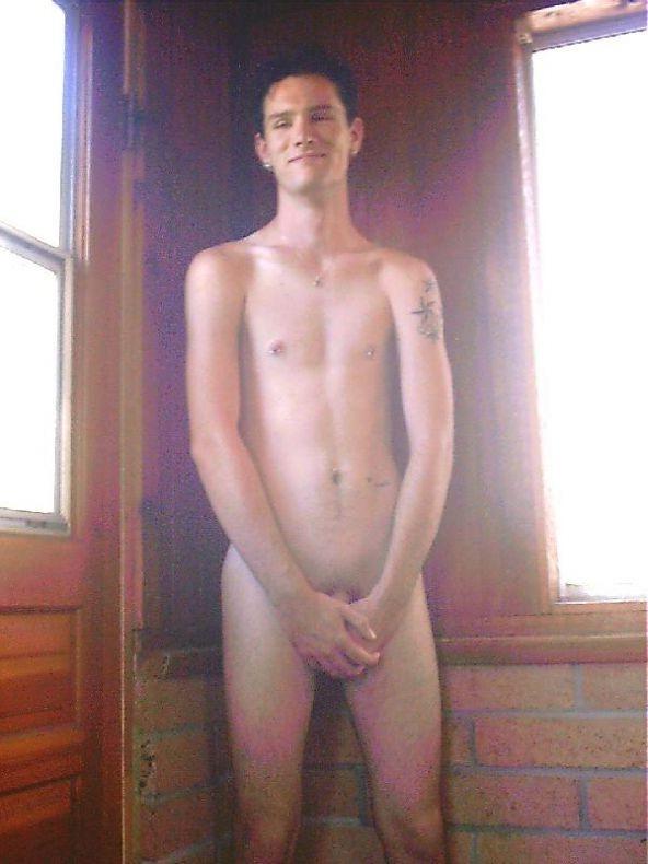 16P tender dude show his innocent naked body first time