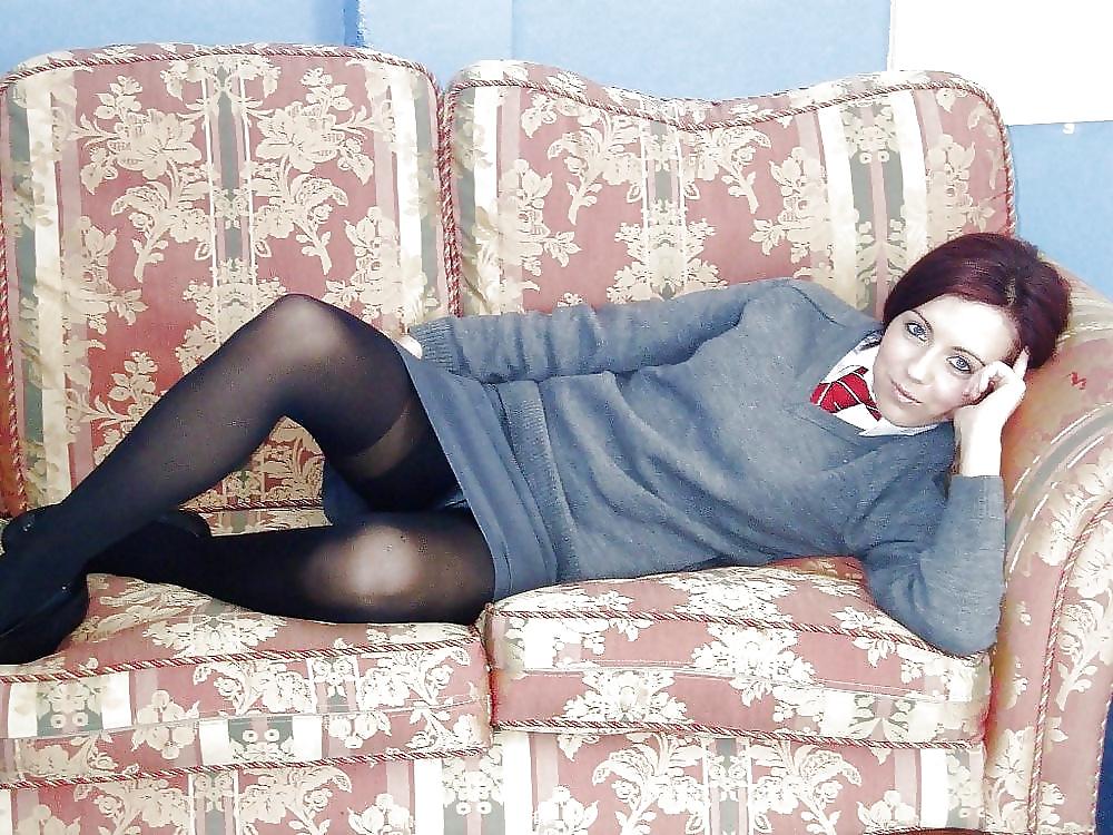 5P School Girls in tights  