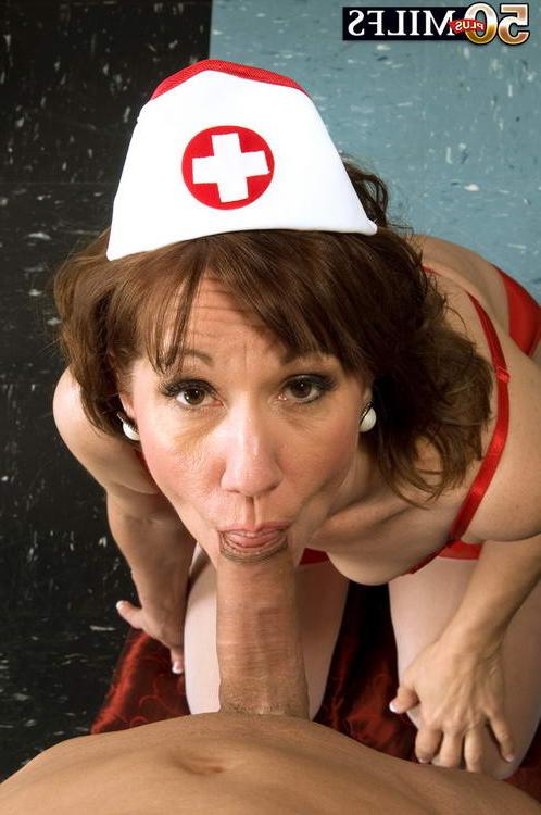 15P Hot Milf nurse comforting a patient.