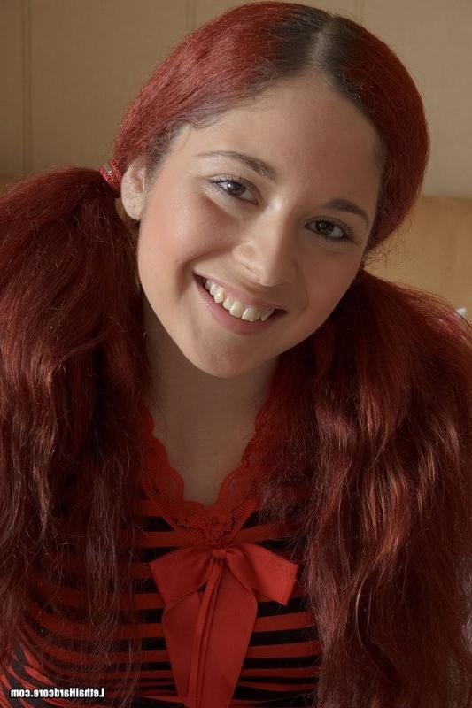 16P Barely legal teen redhead in pigtails gets fucked for the very first time