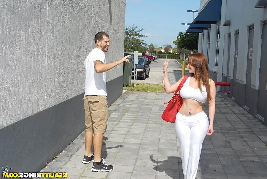 12P She was wearing white yoga pants that accentuated her colossal ass and a white t