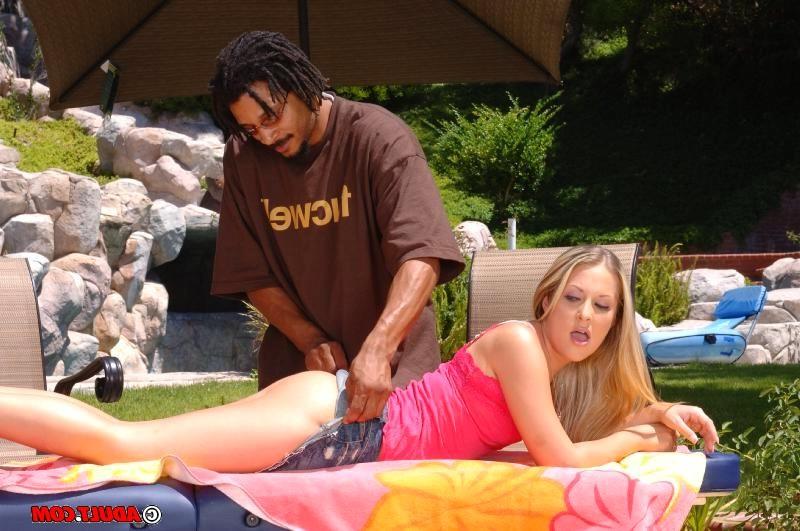 16P girl looks first time in sucking black dick