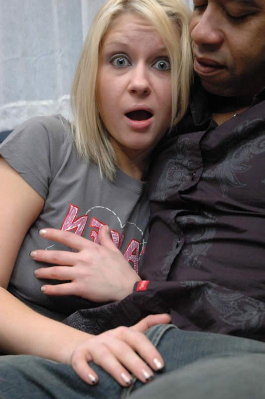 16P Cute teen loves gagging on huge black cock