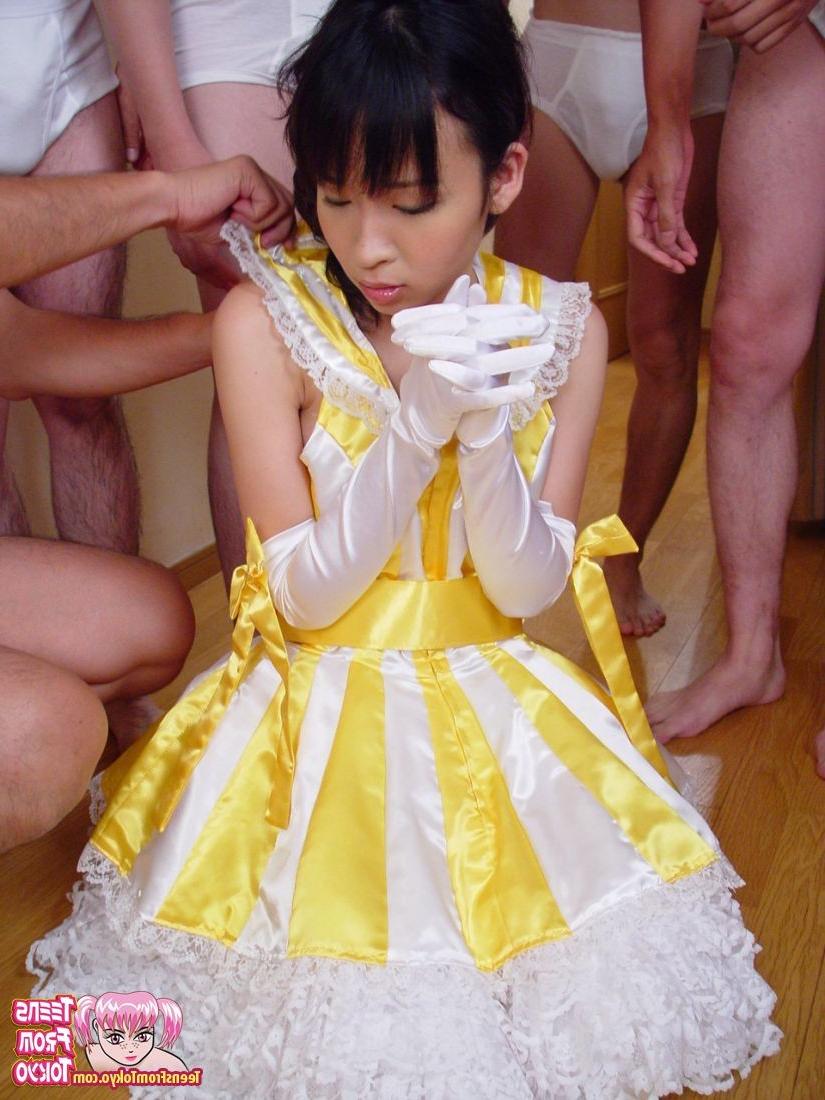 16P Japanese bukkake sex