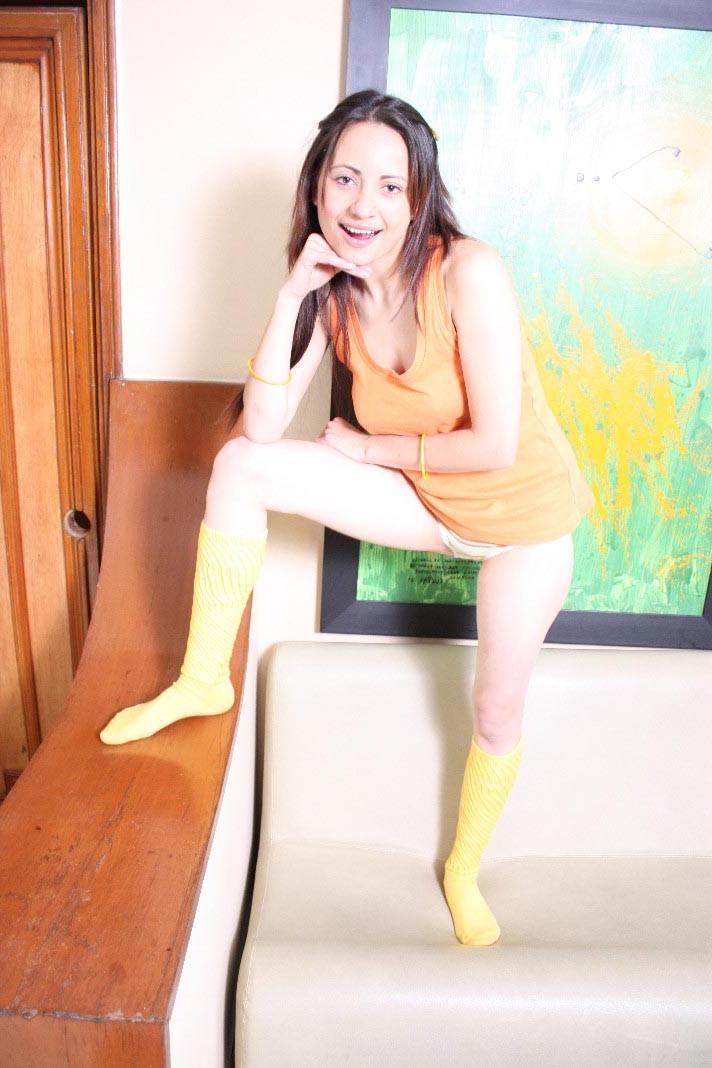 16P Latina teen girl nude but socks