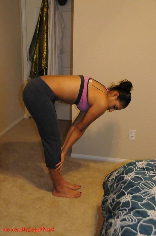 14P Sleeping latina gets bra and panties removed by roommate