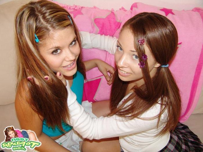 16P Cute young Teen Topanga has some lesbian fun with her friend