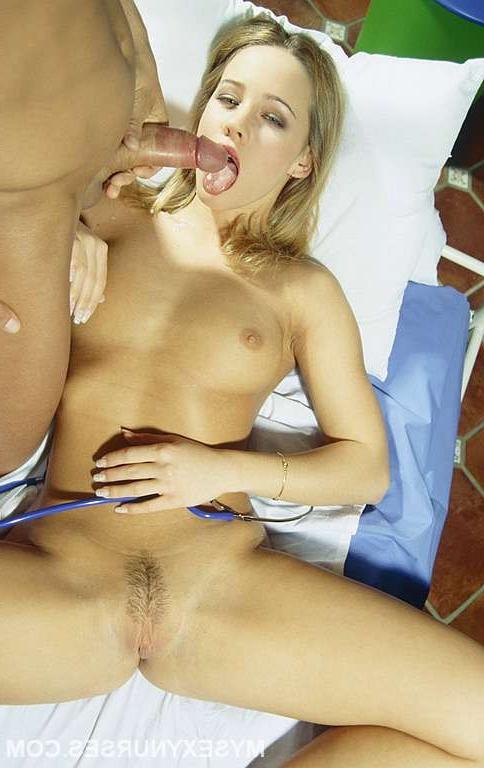 16P blonde babe in nurse uniform sucking and fucking