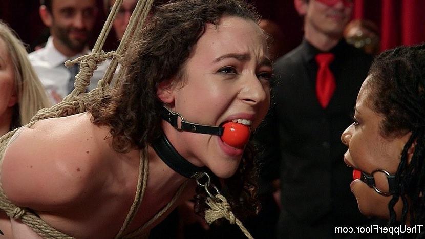 25P Lilith Luxe and friends bound and public fucked at bdsm sex part