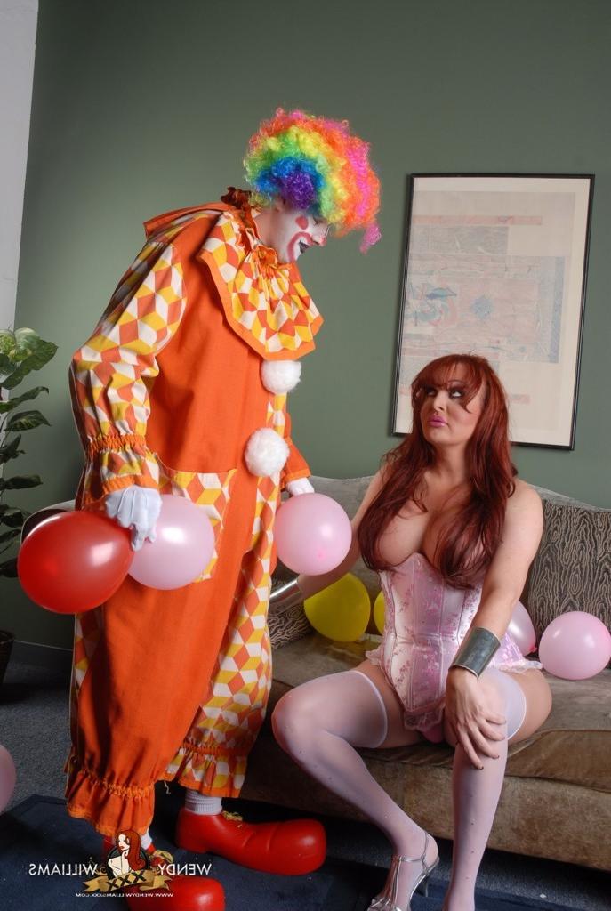 12P Busty tgirl sweetheart banged by a horny clown
