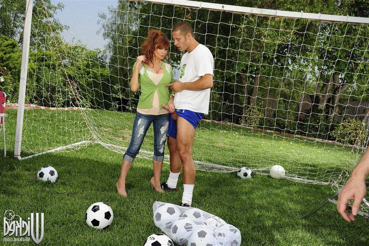 16P Taylor Wane gets nailed by a coach during soccer practice