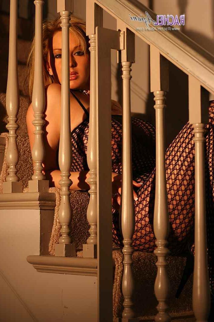 16P Hot busty babe in sexy fishnet body stocking