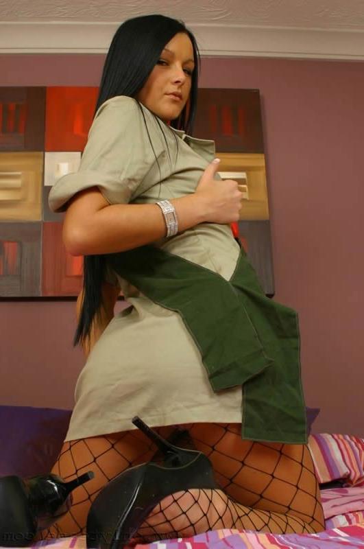 15P This naughty teen in her girlscout uniform strip teasing