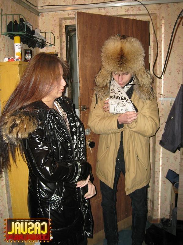 16P Cold Russian teen uses sex to warm herself up