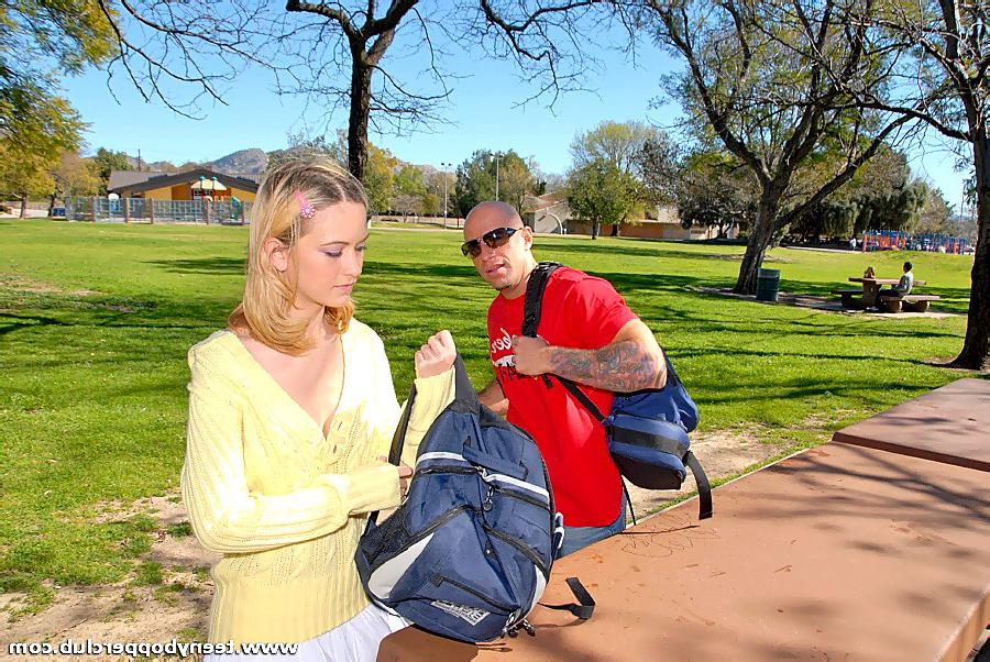 20P Blond teen gets some first hand sex education