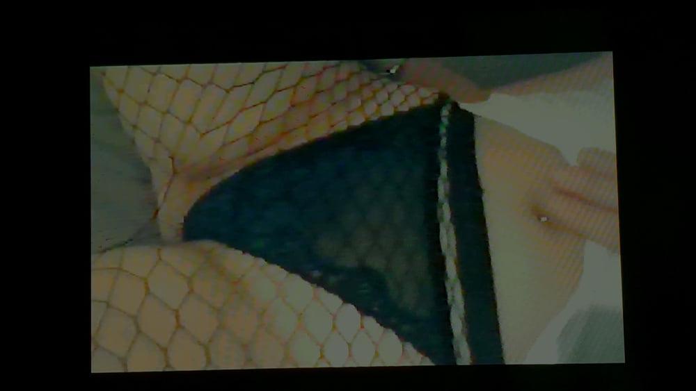 25P Angelika - horny whore ass in fishnet ....