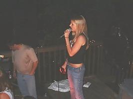 11P Wet T shirt in back yard