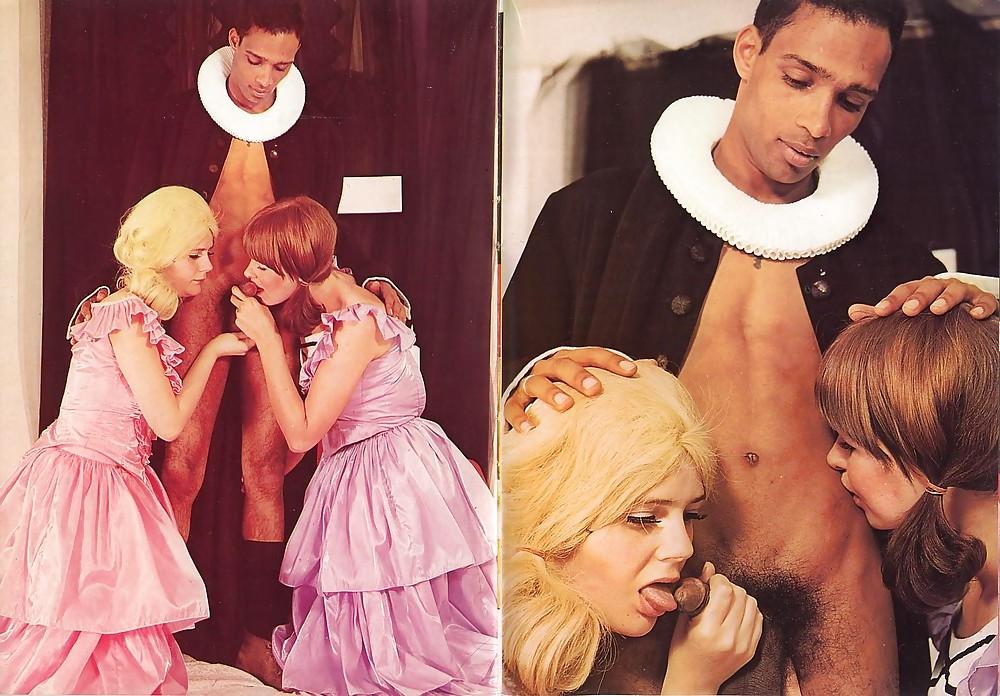 17P Vintage interracial set - Color Orgie