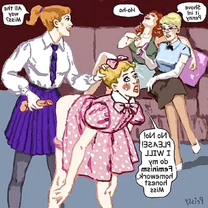 25P Sissy and Femdom captions
