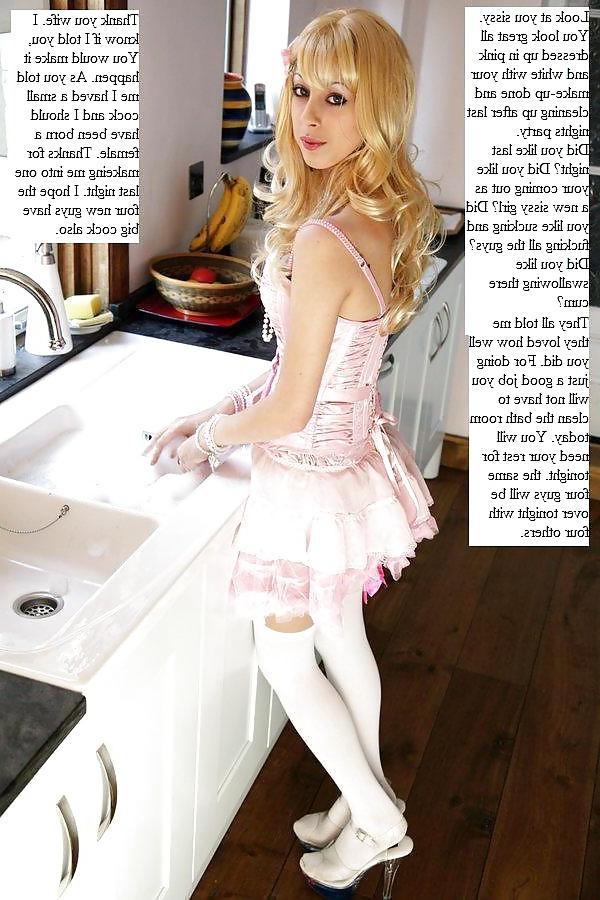 25P Sissy and Femdom captions
