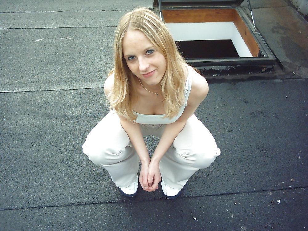 17P Cute blonde teen girl