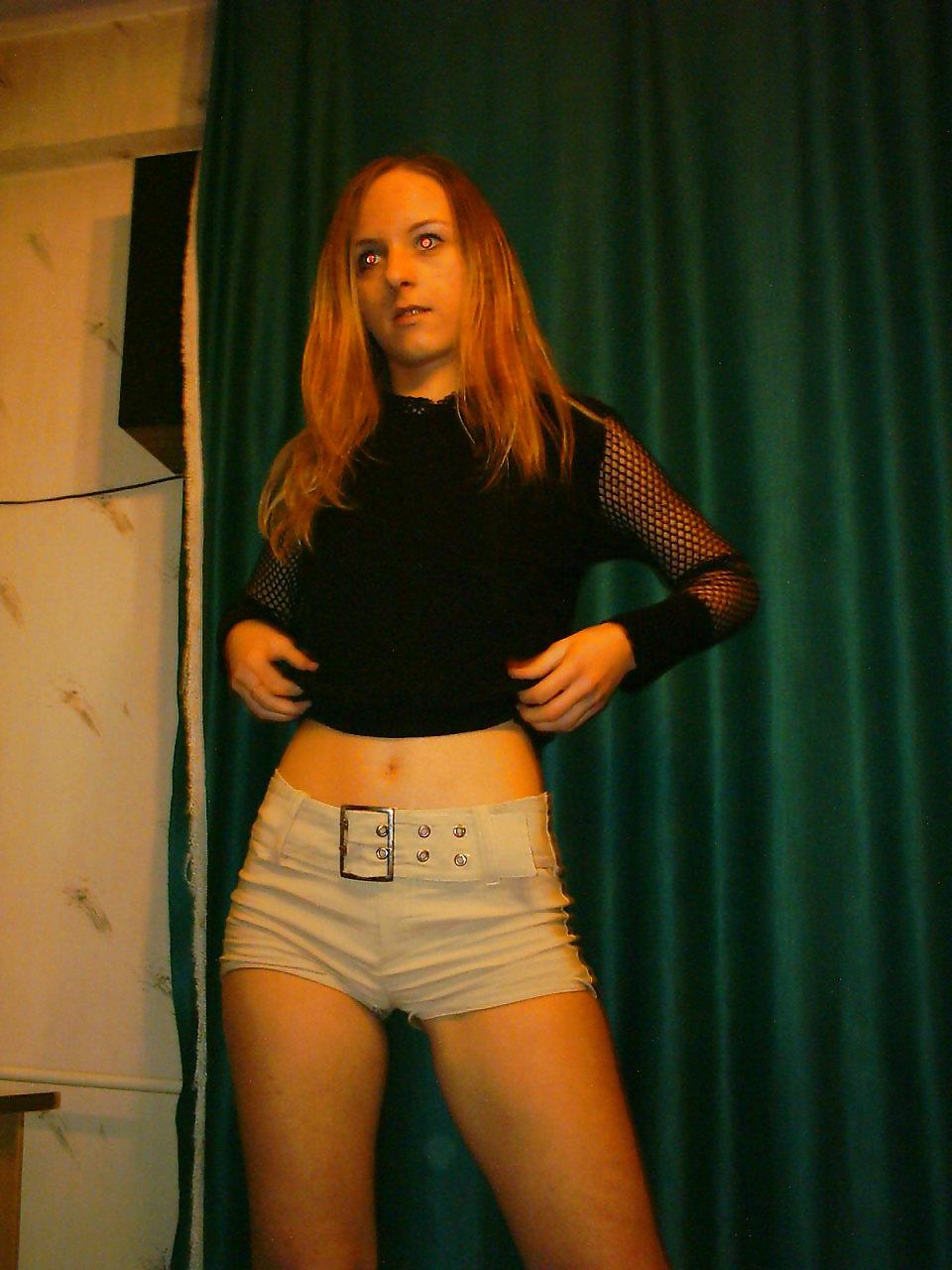 24P Cute blonde teen girl tits & panties