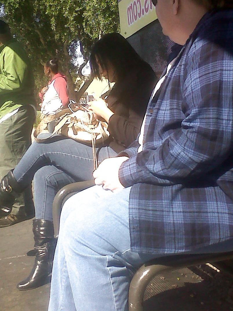 15P Phat latina ass at the bus stop