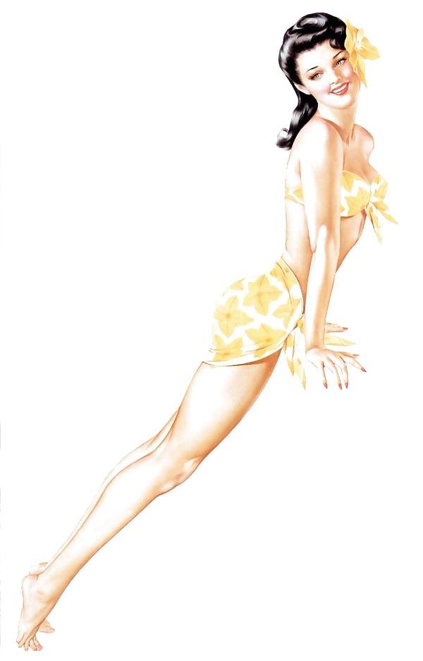 25P Old school pin-up girls!