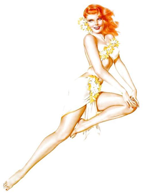 25P Old school pin-up girls!