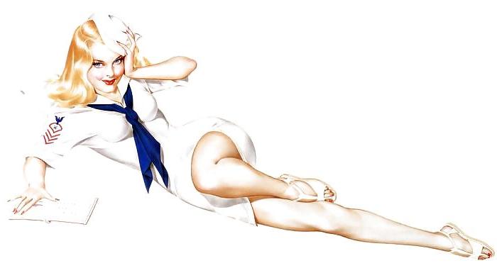 25P Old school pin-up girls!