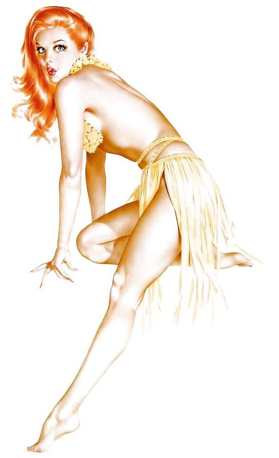 25P Old school pin-up girls!