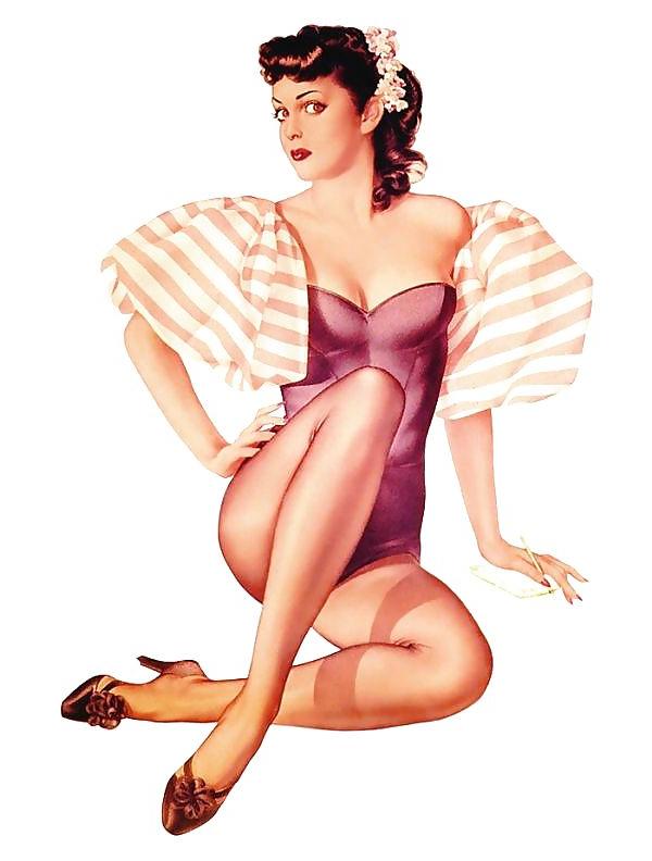 25P Old school pin-up girls!
