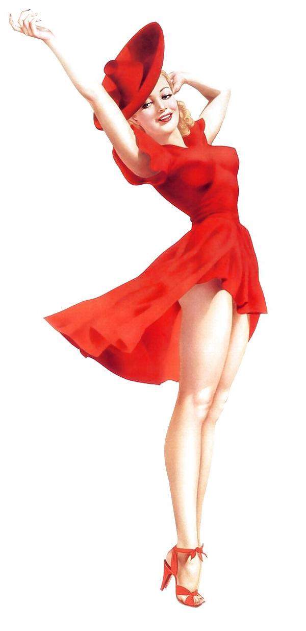 25P Old school pin-up girls!
