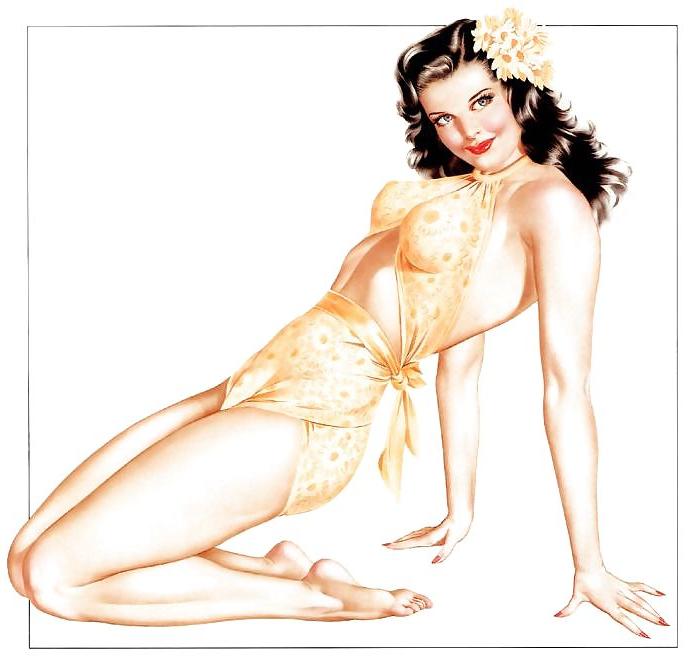 25P Old school pin-up girls!