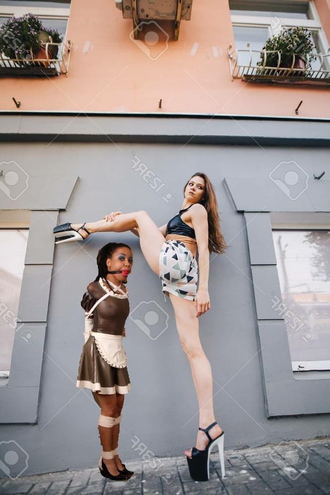25P Superior white women and their pets