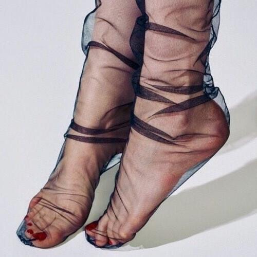 20P Wrinkled nylon stockings